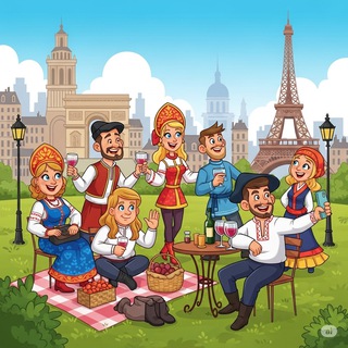 Канал   Русские в Париже 🇫🇷