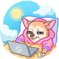 Peachy Сhihuahua @TrendingStickers 