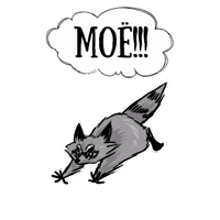 Coffee with raccoon and RDJ