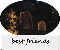 Ёжик в тумане овальные стикеры