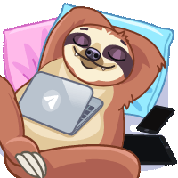 Sloth @TrendingStickers 