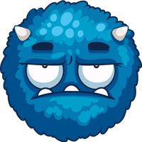 Shaggy blue stickerpack