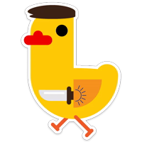 Duck attack stickers