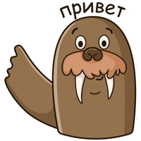 Морж Иннокентий by @alena_grebenkina 