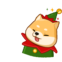 Акио - помощник Санты @TgSticker 