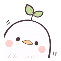 Птичка проросток @nyasmiles 