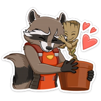 Ракета и Грут :: @stickroom