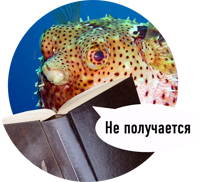 Рыбы пытаются читать