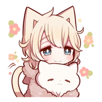 Сонная нэко @nyasticks 