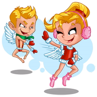 John&Eva New Year (@StickersDonate )