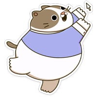 Офисный кот :: @stickroom 