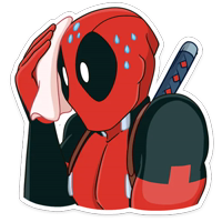 Дэдпул и Новый год :: @stickroom 