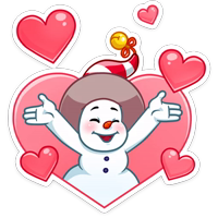 Снеговичок :: @stickroom 