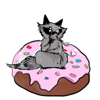 Coffee with raccoon and RDJ