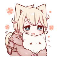 Сонная нэко @nyasticks 