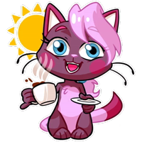 Kate the Flirty Cat @TgSticker