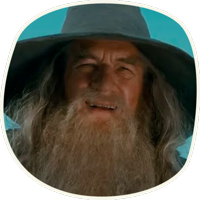 ⭕️ Gandalf (first movie) @lennysticker