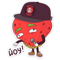 Тупая Клубника :: @stickroom 