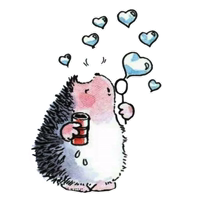 Влюбленный ёжик :: @animesticks 