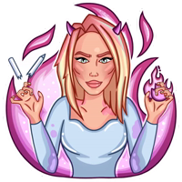 Девушка иллюстратор BLOND