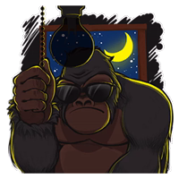 Mr. Gorilla :: @stickerhype 
