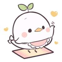 Птичка проросток @nyasmiles 