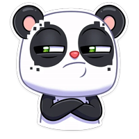 Панда Куару :: @stickroom 